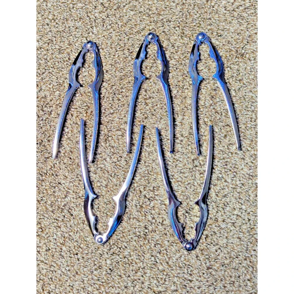5‑Pack Crab Leg / Crab Claw Crackers – Stainless Steel – Modern Style